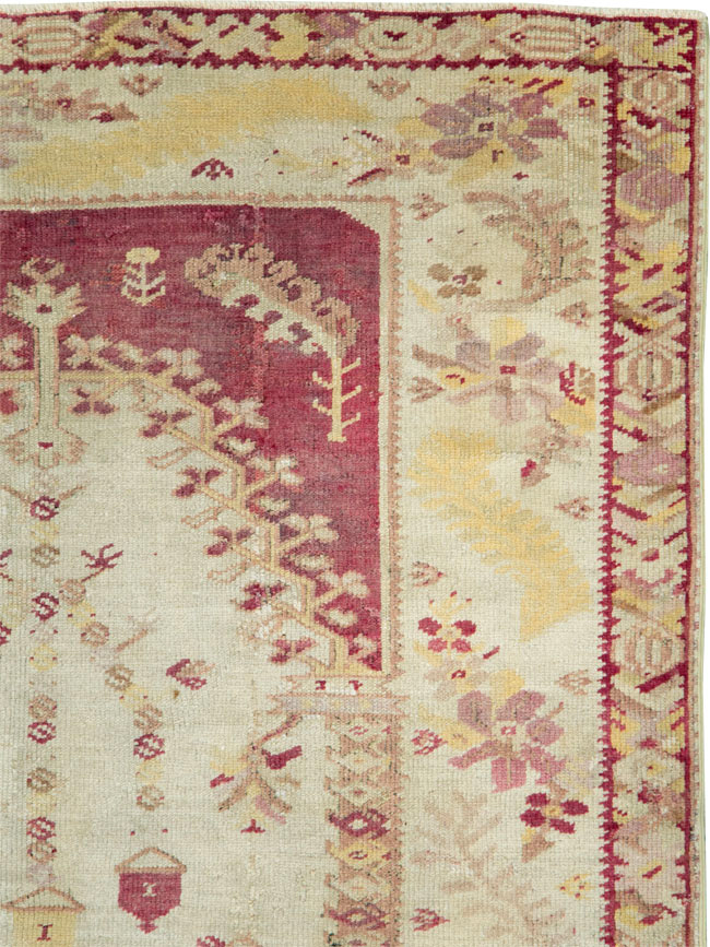 Antique Turkish Ghiordes Rug, No.8740 - Gsblank