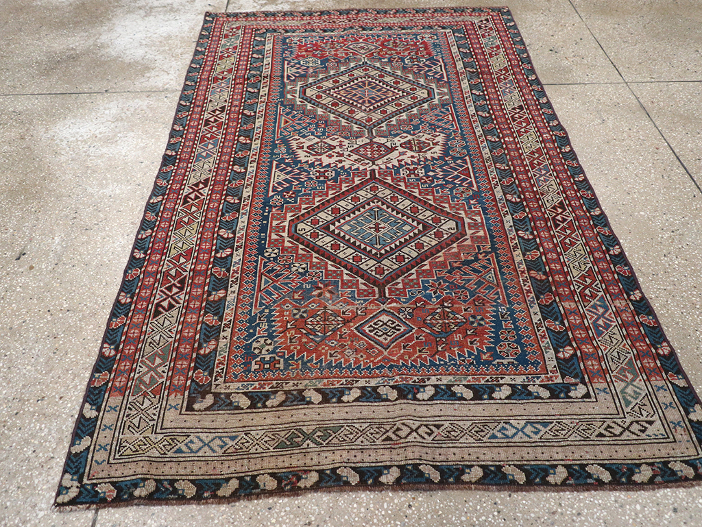 Antique Caucasian Shirvan Rug, No.8742 - Gsblank