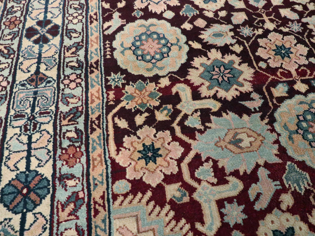 Antique Indian Agra Rug, No.8745 - Gsblank