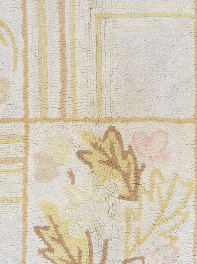 Vintage American Hook Room Size Carpet, No.8773 - Gsblank