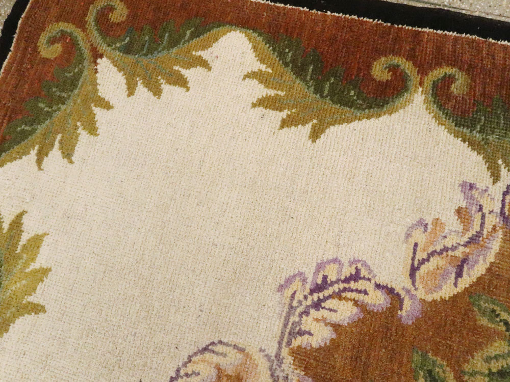 Vintage European Continental Carpet, No.8774 - Gsblank