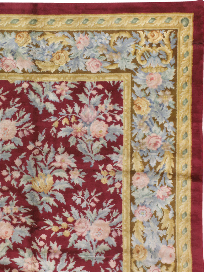 Vintage European Savonnerie Carpet, No.8784 - Gsblank