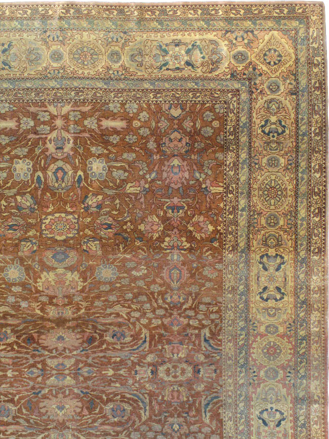 Antique Turkish Herekeh Square Carpet, No.8786 - Gsblank