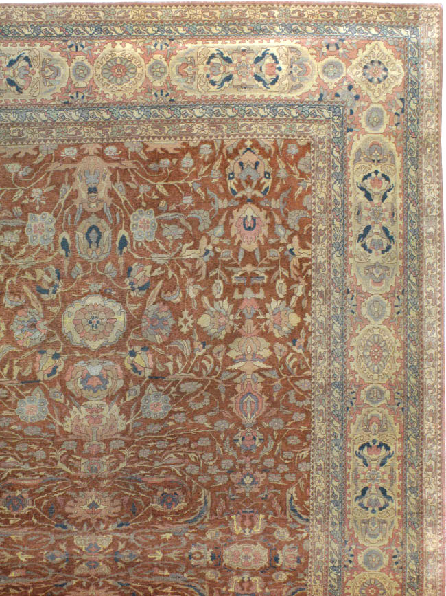 Antique Turkish Herekeh Square Carpet, No.8786 - Gsblank