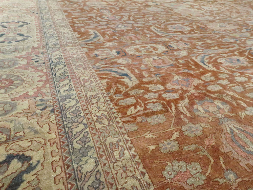 Antique Turkish Herekeh Square Carpet, No.8786 - Gsblank