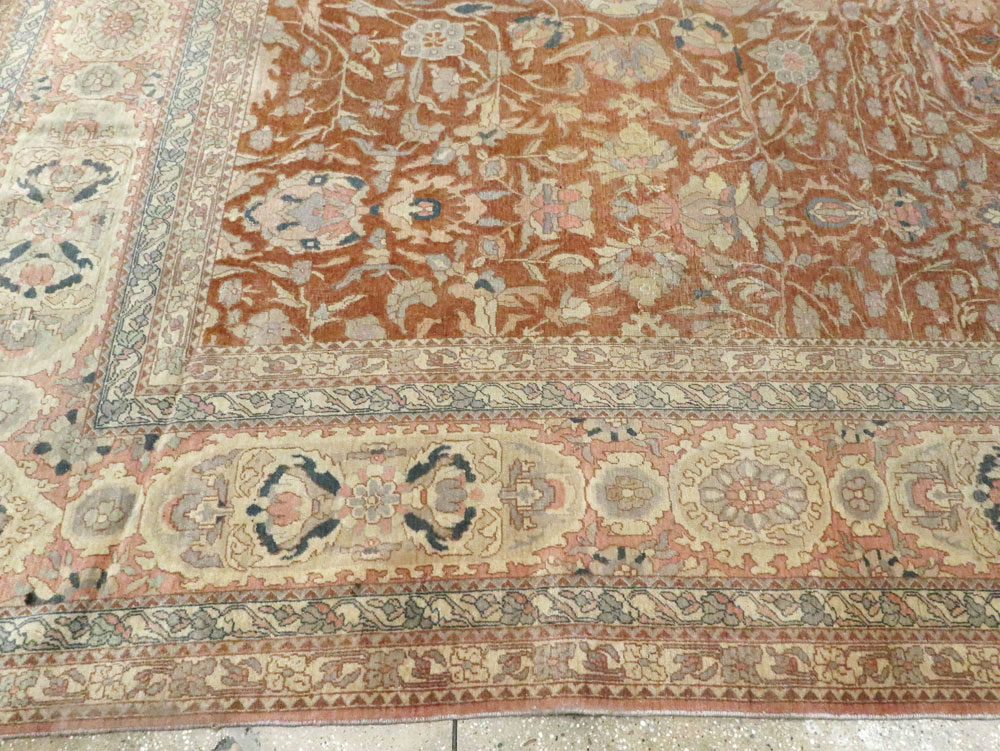 Antique Turkish Herekeh Square Carpet, No.8786 - Gsblank
