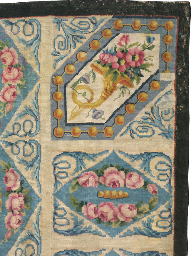 Antique European Savonnerie Carpet, No.8787 - Gsblank