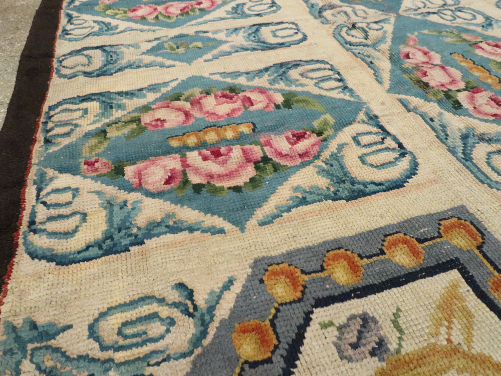 Antique European Savonnerie Carpet, No.8787 - Gsblank