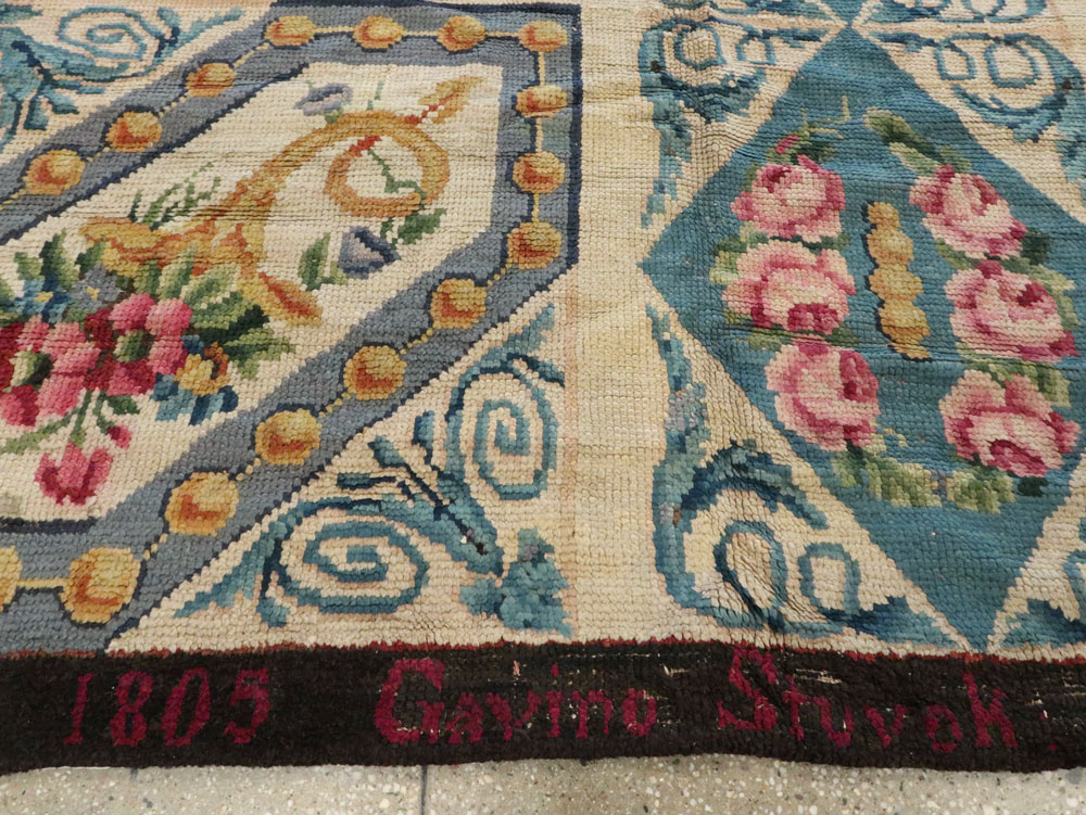Antique European Savonnerie Carpet, No.8787 - Gsblank