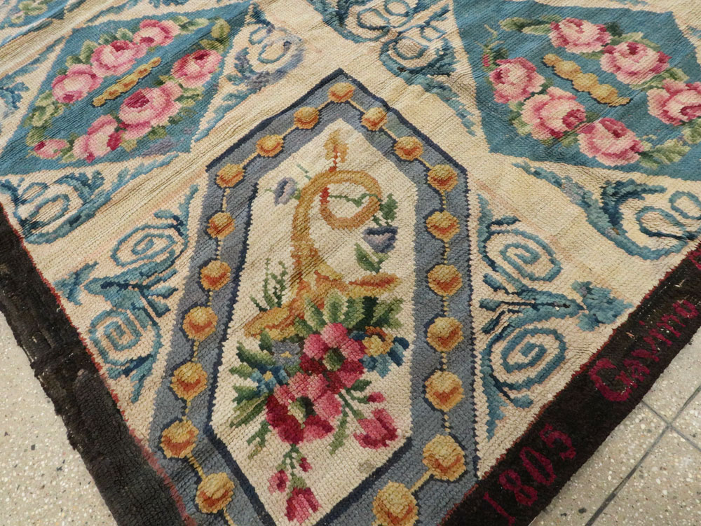Antique European Savonnerie Carpet, No.8787 - Gsblank