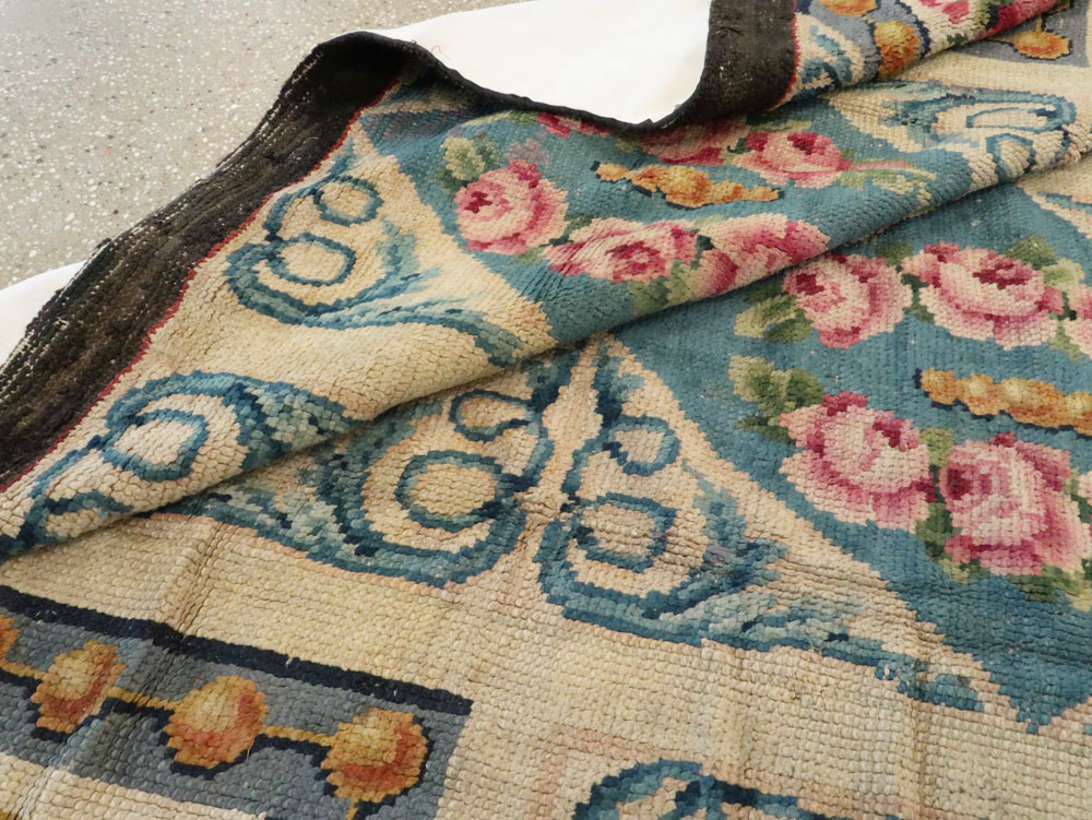 Antique European Savonnerie Carpet, No.8787 - Gsblank