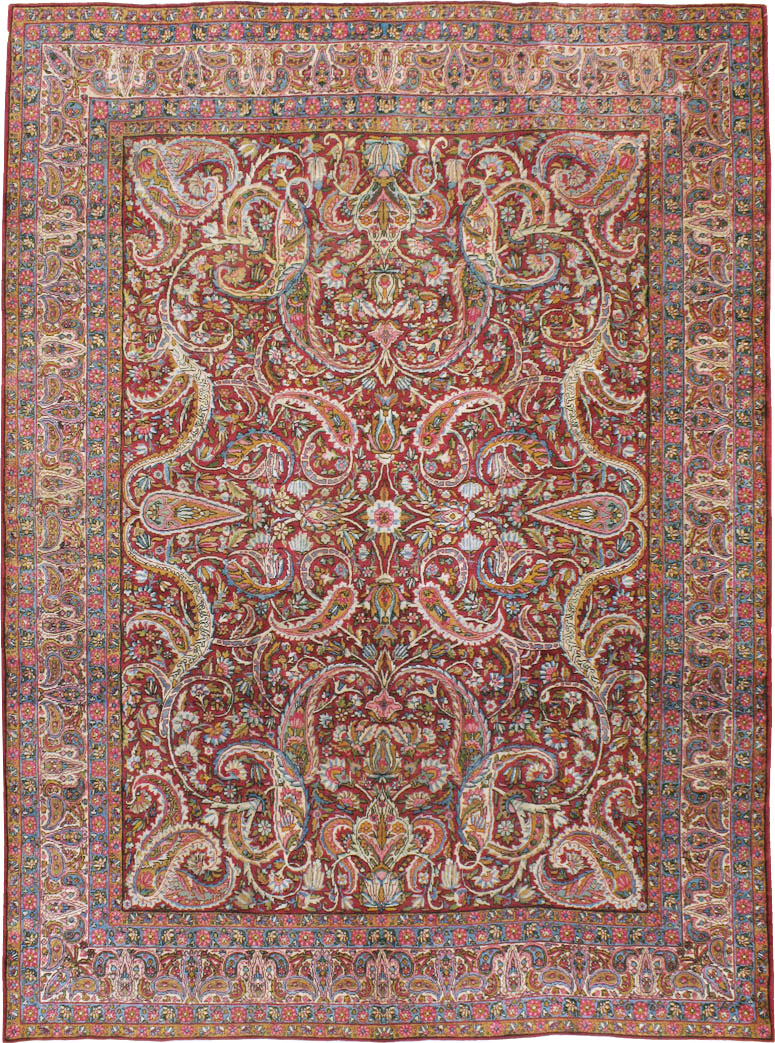 Antique Persian Lavar Kerman Carpet, No.8798 - Gsblank
