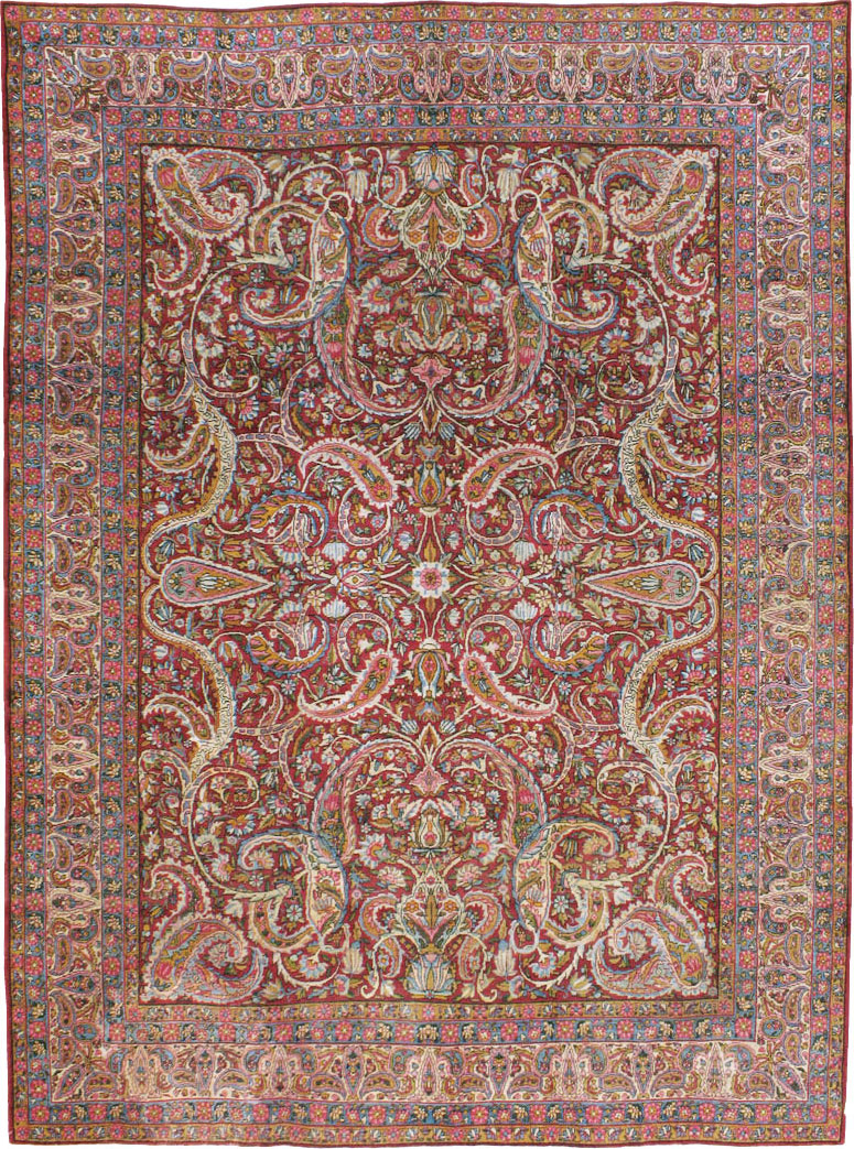 Antique Persian Lavar Kerman Carpet, No.8798 - Gsblank