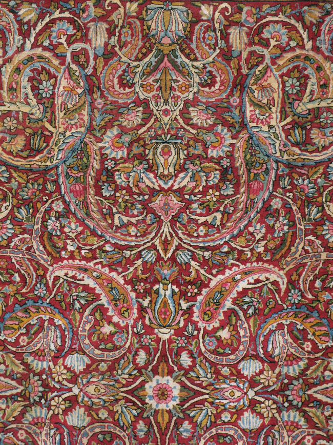 Antique Persian Lavar Kerman Carpet, No.8798 - Gsblank