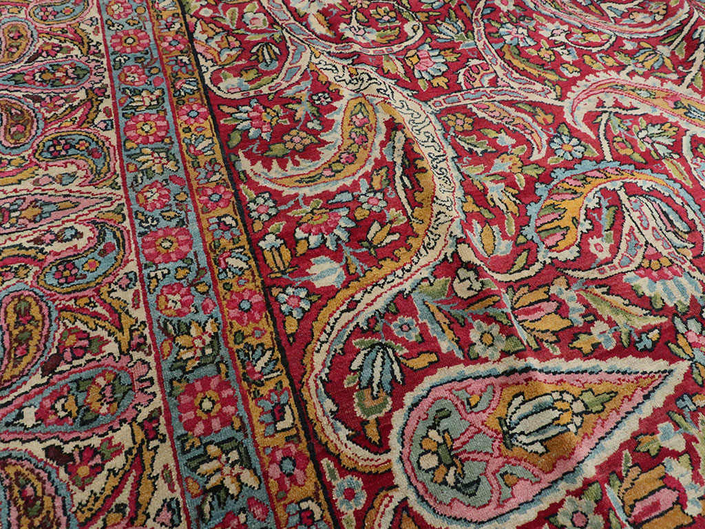 Antique Persian Lavar Kerman Carpet, No.8798 - Gsblank