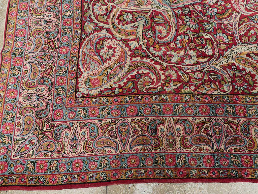 Antique Persian Lavar Kerman Carpet, No.8798 - Gsblank