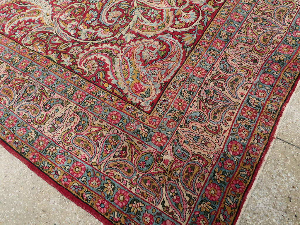 Antique Persian Lavar Kerman Carpet, No.8798 - Gsblank