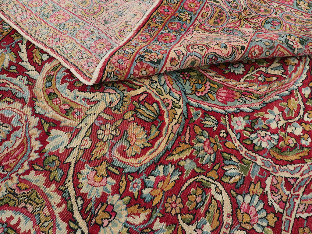 Antique Persian Lavar Kerman Carpet, No.8798 - Gsblank