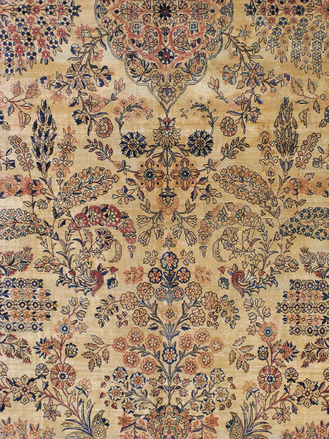 Vintage Persian Kerman Carpet, No.8822 - Gsblank