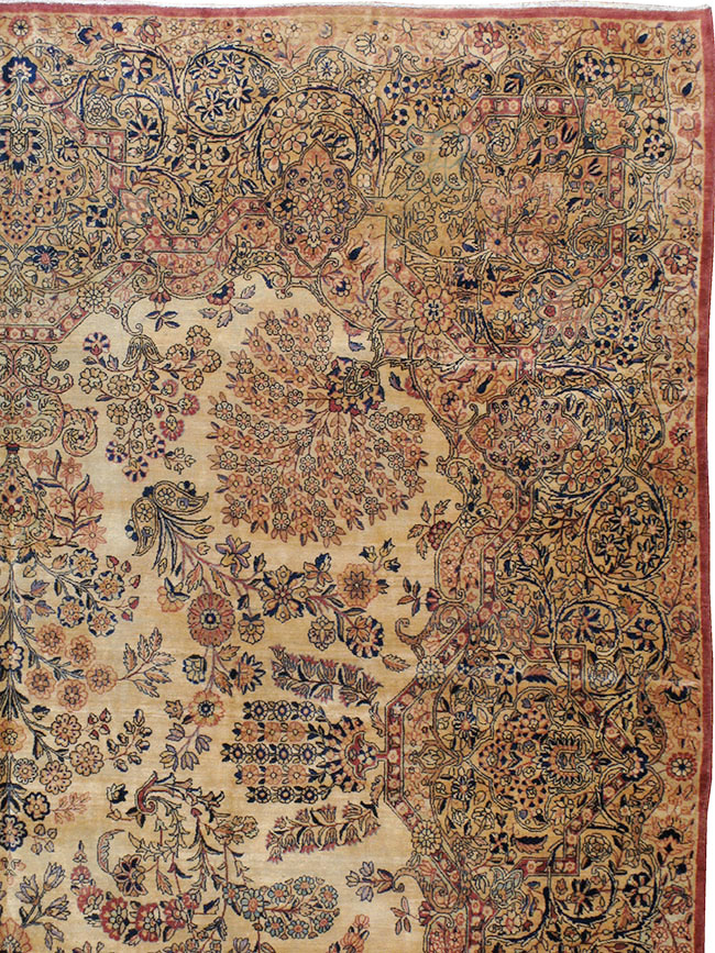 Vintage Persian Kerman Carpet, No.8822 - Gsblank