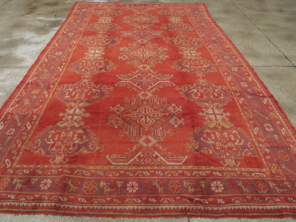 Vintage Turkish Oushak Carpet, No.8831 - Gsblank