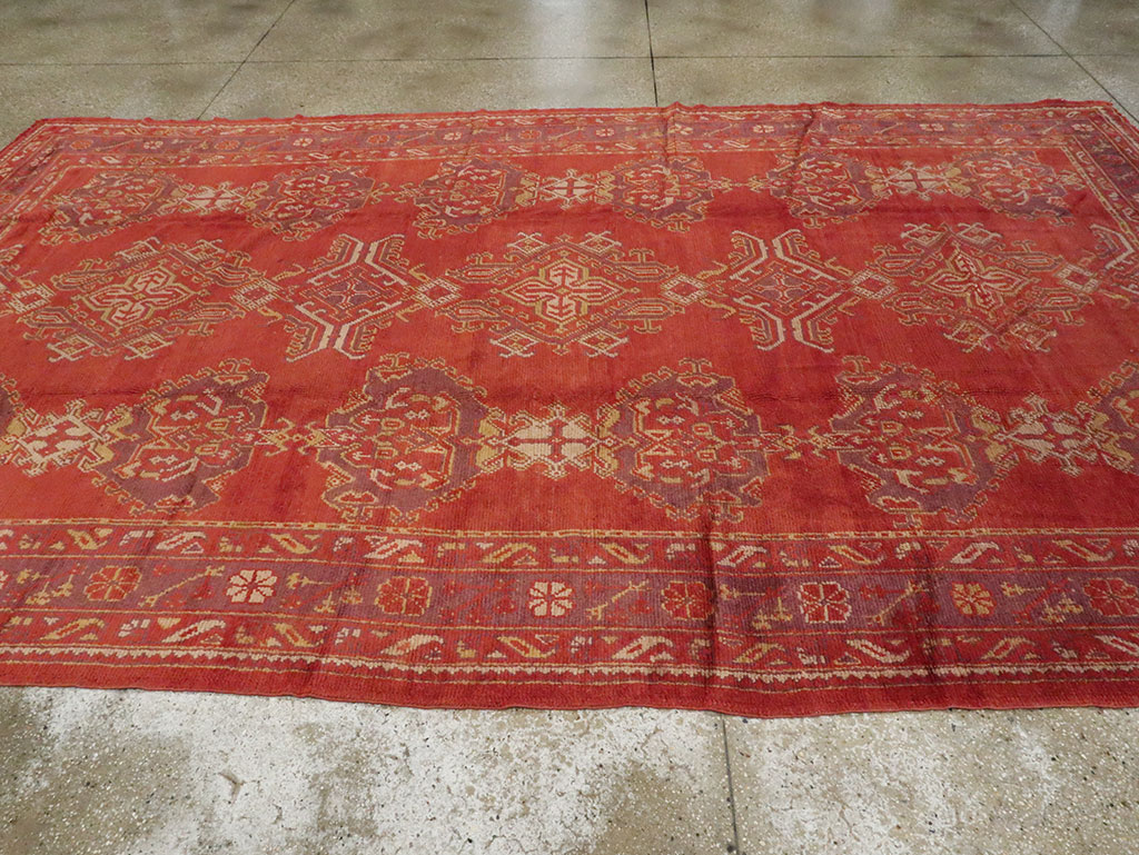 Vintage Turkish Oushak Carpet, No.8831 - Gsblank