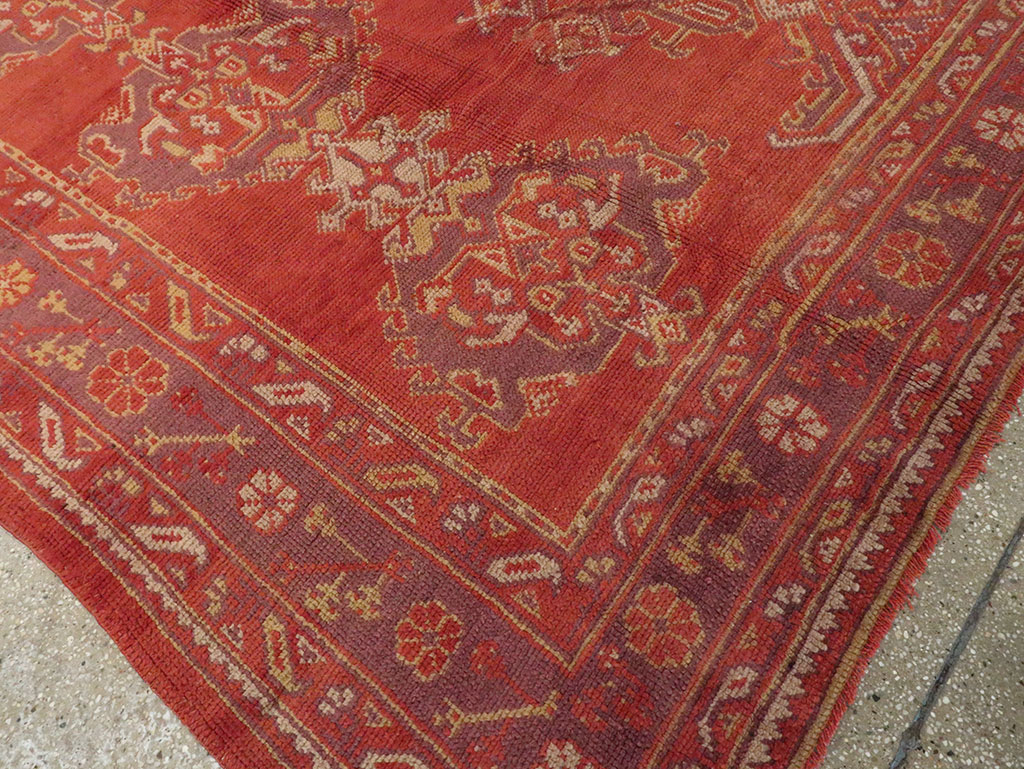 Vintage Turkish Oushak Carpet, No.8831 - Gsblank