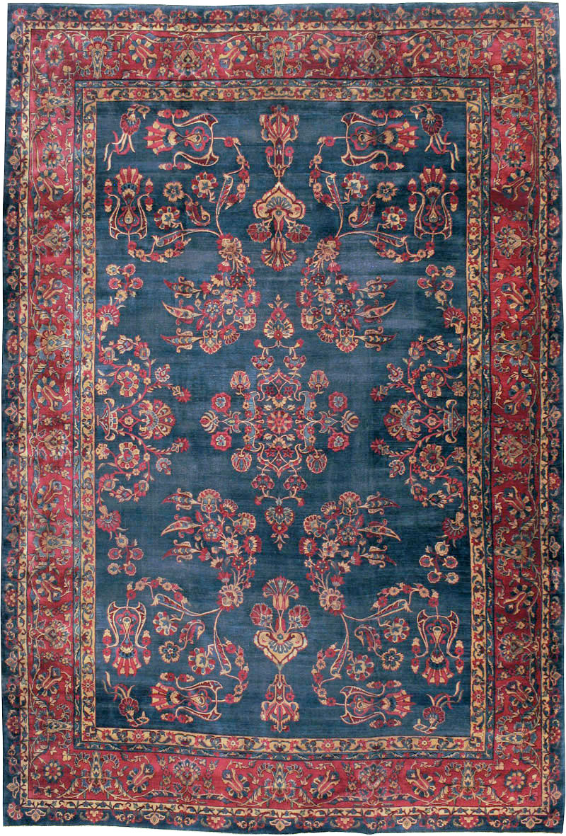Antique Persian Lavar Kerman Carpet, No.8832 - Gsblank