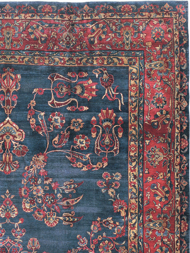 Antique Persian Lavar Kerman Carpet, No.8832 - Gsblank