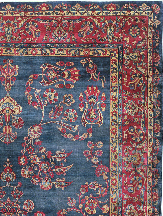 Antique Persian Lavar Kerman Carpet, No.8832 - Gsblank