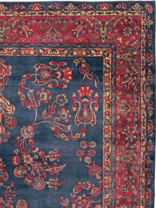 Antique Persian Lavar Kerman Carpet, No.8832 - Gsblank