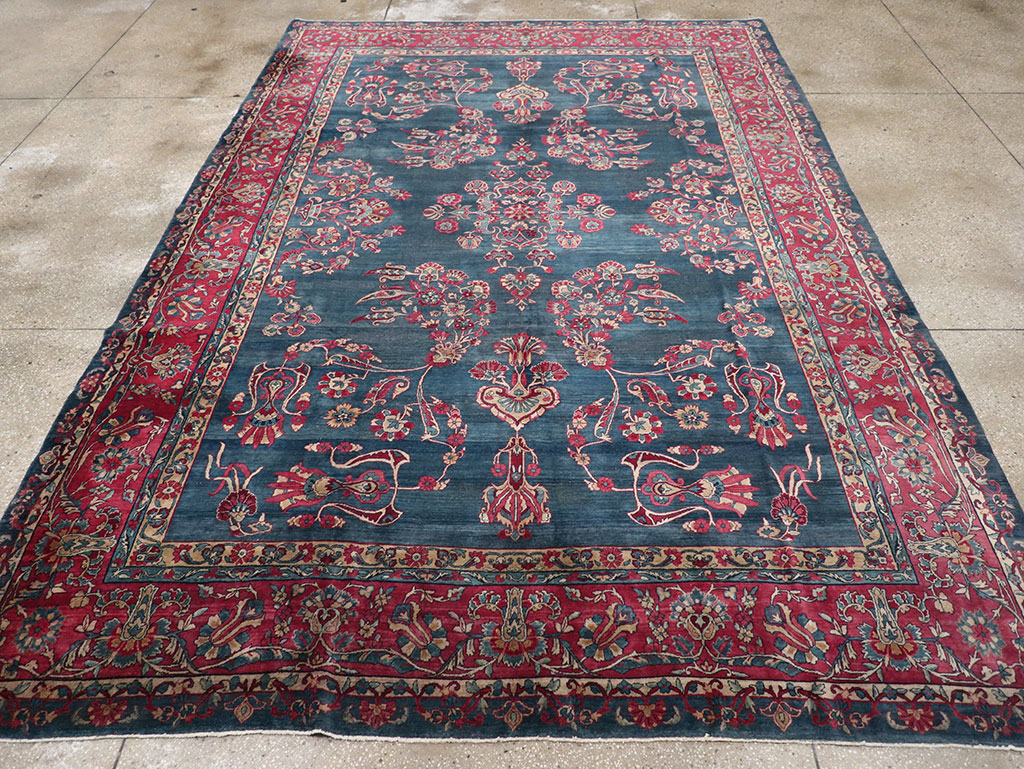Antique Persian Lavar Kerman Carpet, No.8832 - Gsblank