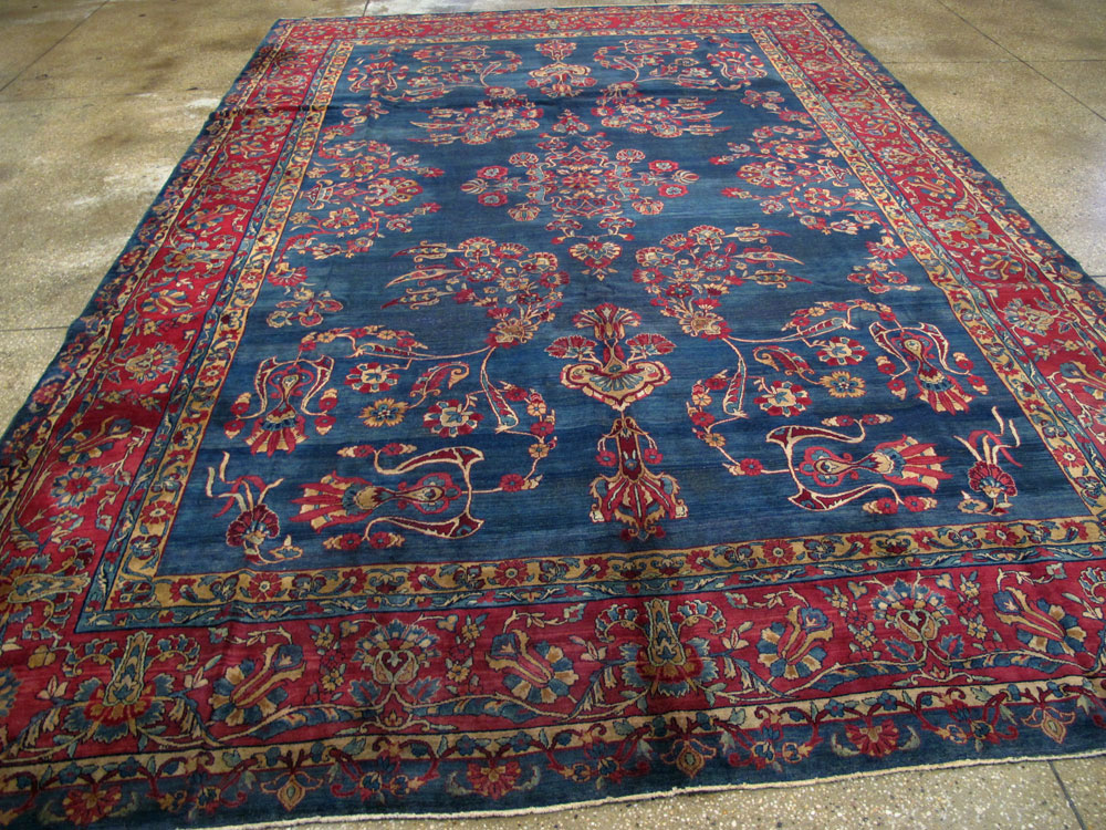 Antique Persian Lavar Kerman Carpet, No.8832 - Gsblank