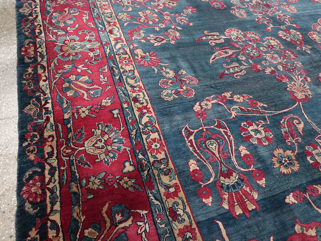 Antique Persian Lavar Kerman Carpet, No.8832 - Gsblank