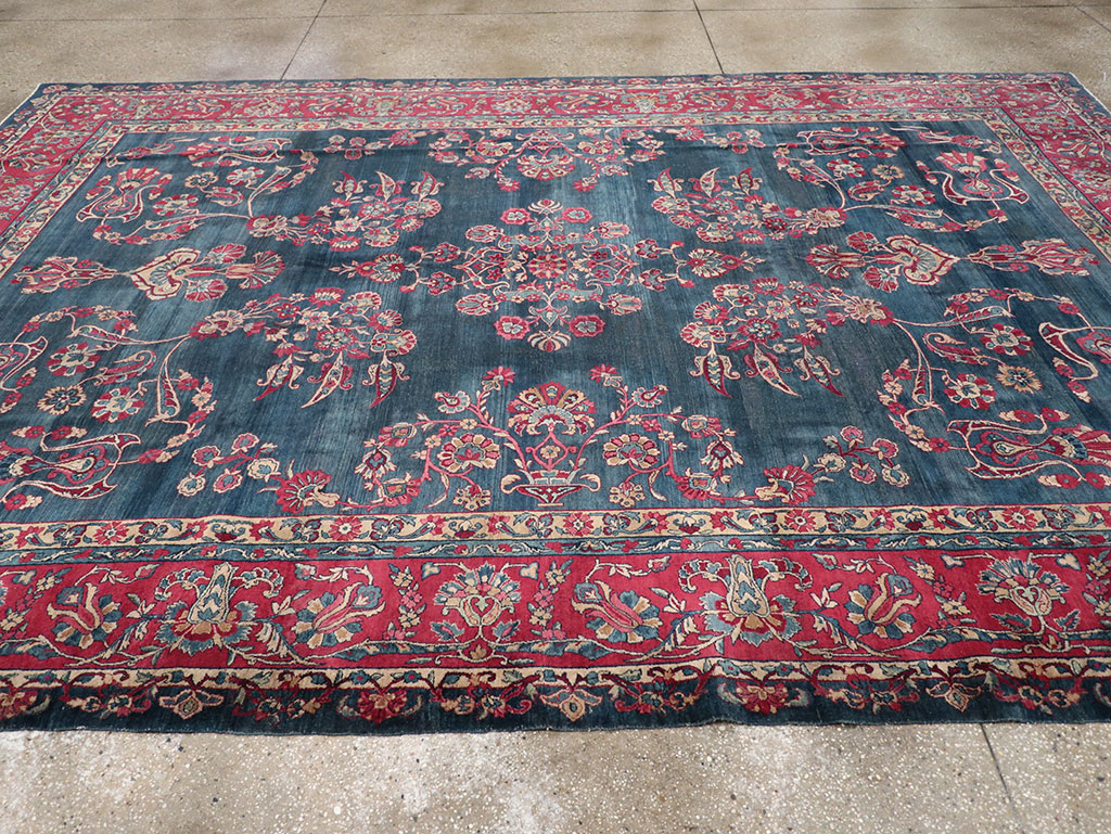 Antique Persian Lavar Kerman Carpet, No.8832 - Gsblank