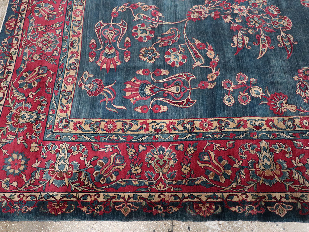 Antique Persian Lavar Kerman Carpet, No.8832 - Gsblank