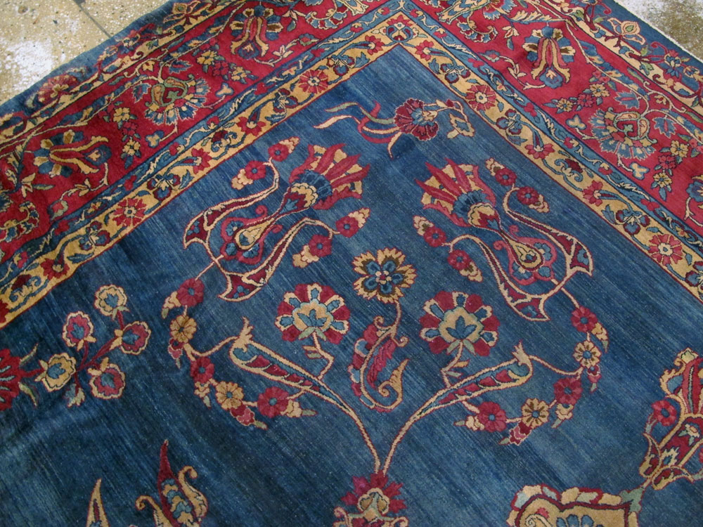 Antique Persian Lavar Kerman Carpet, No.8832 - Gsblank