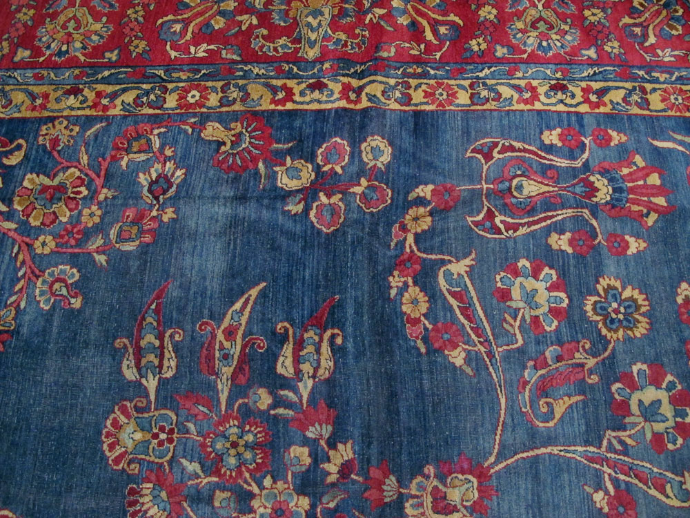 Antique Persian Lavar Kerman Carpet, No.8832 - Gsblank