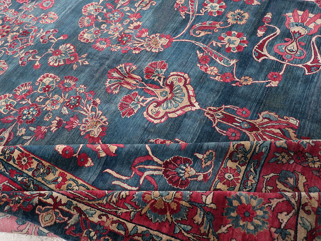 Antique Persian Lavar Kerman Carpet, No.8832 - Gsblank