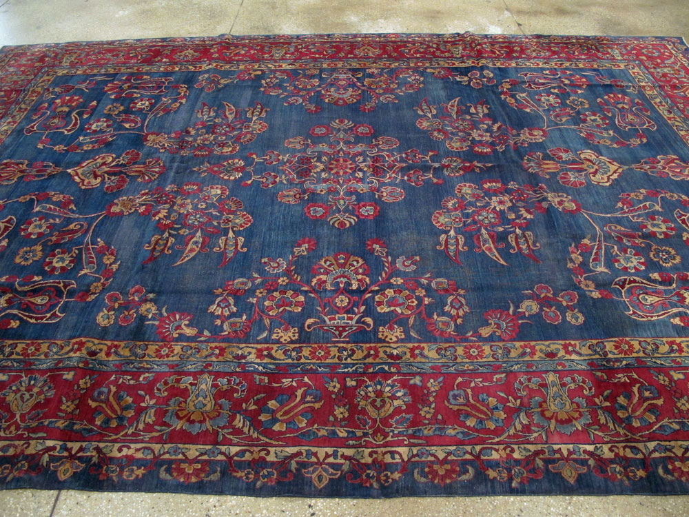 Antique Persian Lavar Kerman Carpet, No.8832 - Gsblank