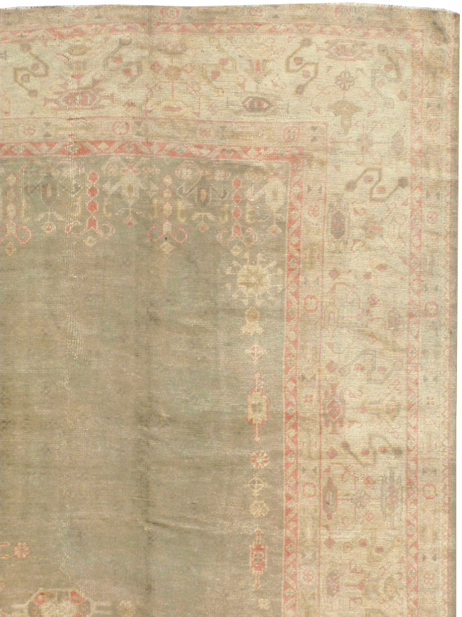 Antique Turkish Oushak Carpet, No.8850 - Gsblank