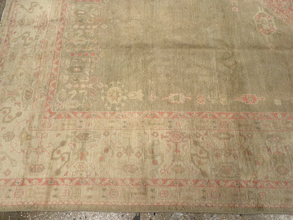 Antique Turkish Oushak Carpet, No.8850 - Gsblank