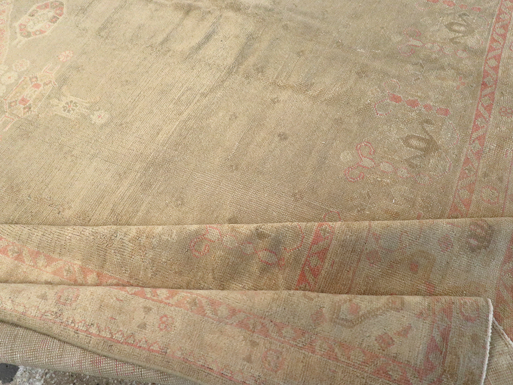 Antique Turkish Oushak Carpet, No.8850 - Gsblank