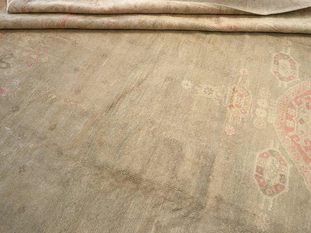 Antique Turkish Oushak Carpet, No.8850 - Gsblank