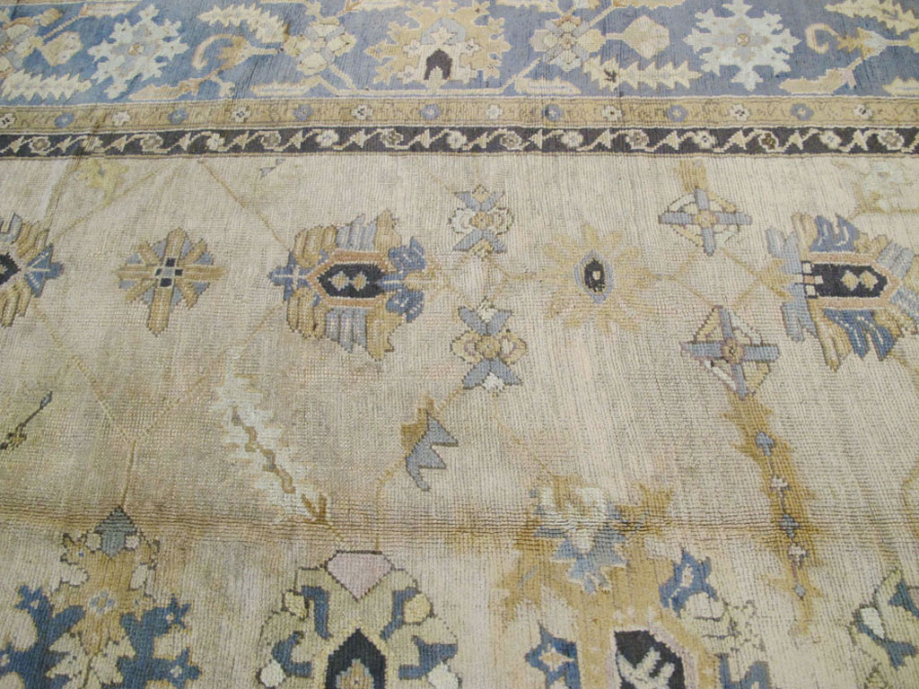 Antique Turkish Oushak Carpet, No.8859 - Gsblank