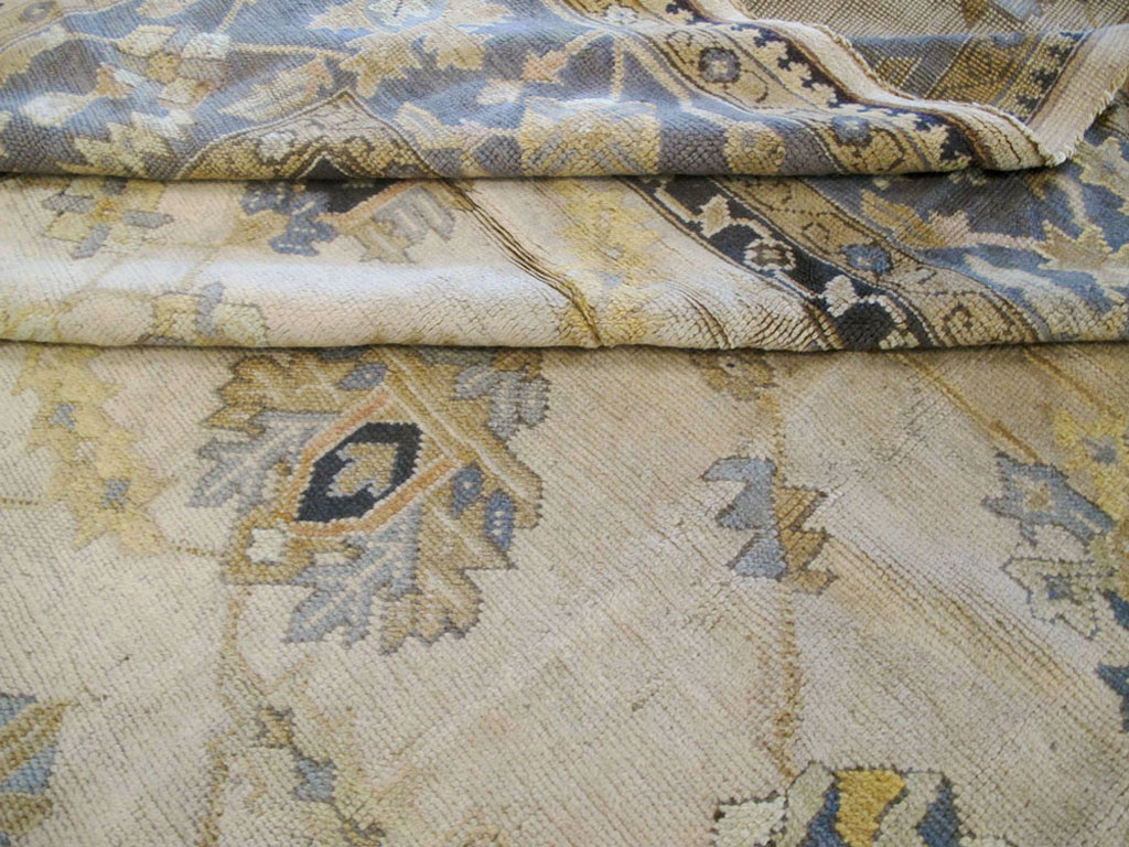 Antique Turkish Oushak Carpet, No.8859 - Gsblank