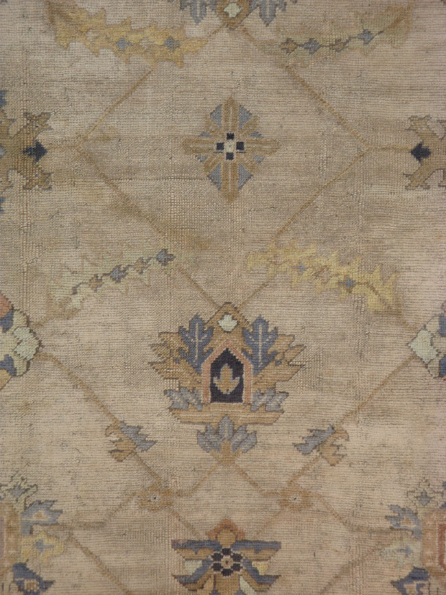 Antique Turkish Oushak Carpet, No.8859 - Gsblank
