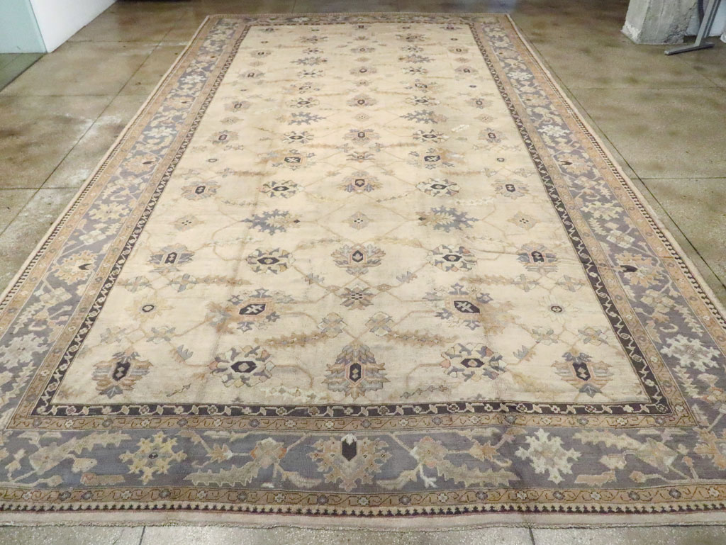 Antique Turkish Oushak Carpet, No.8859 - Gsblank