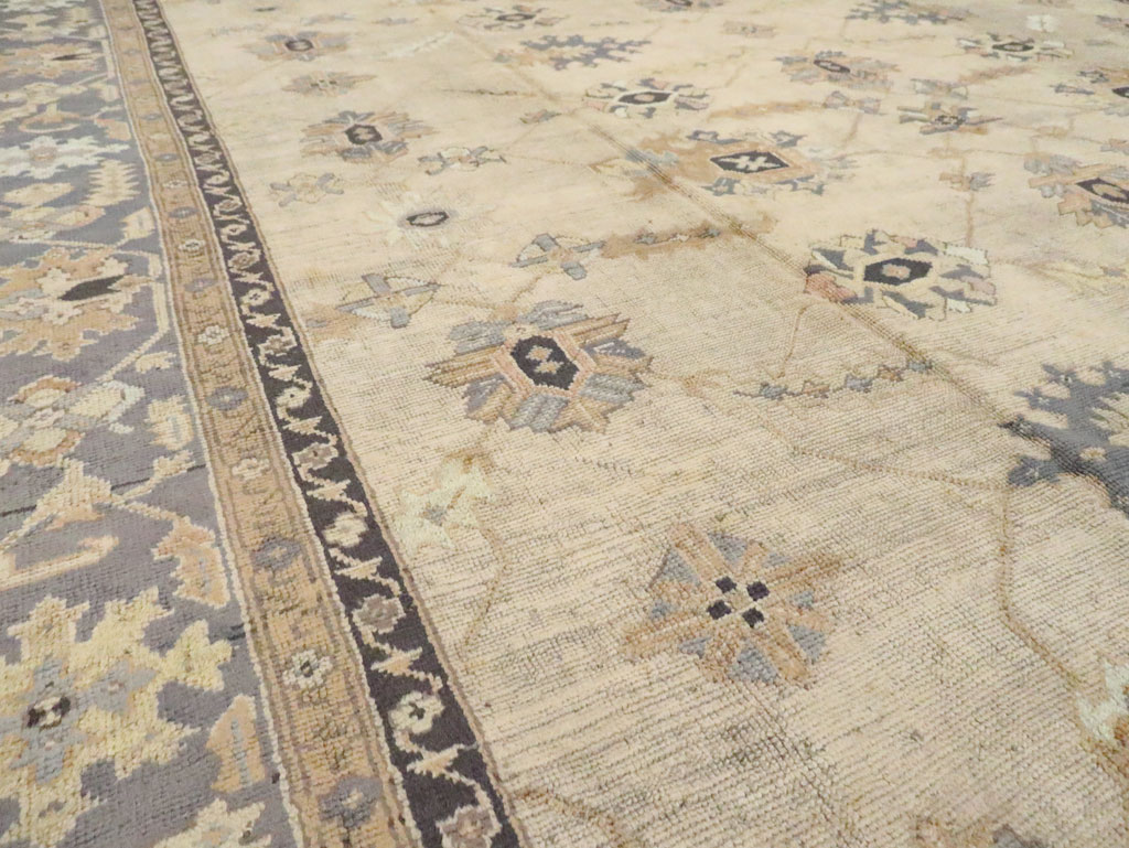 Antique Turkish Oushak Carpet, No.8859 - Gsblank