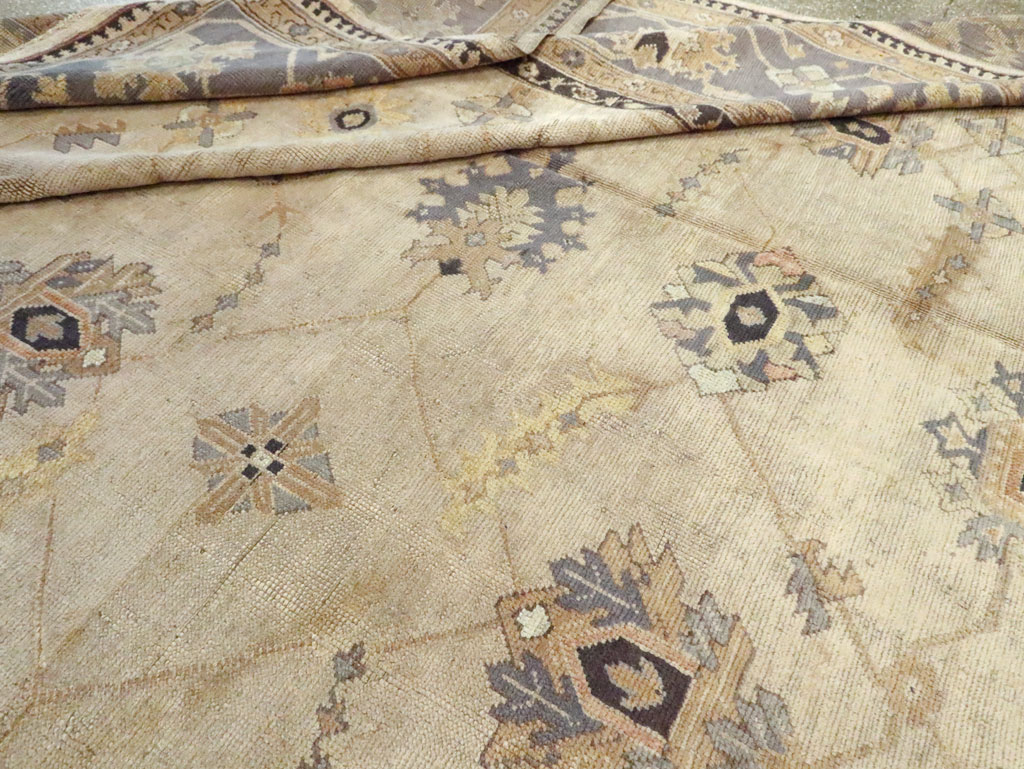 Antique Turkish Oushak Carpet, No.8859 - Gsblank